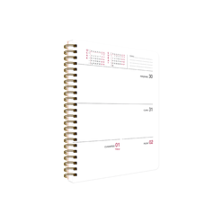 Keskin Color 2022 A5 Spr.Sert Kp.Haftalık Ajanda - Siyah Çiçek 831157-99 - Thumbnail