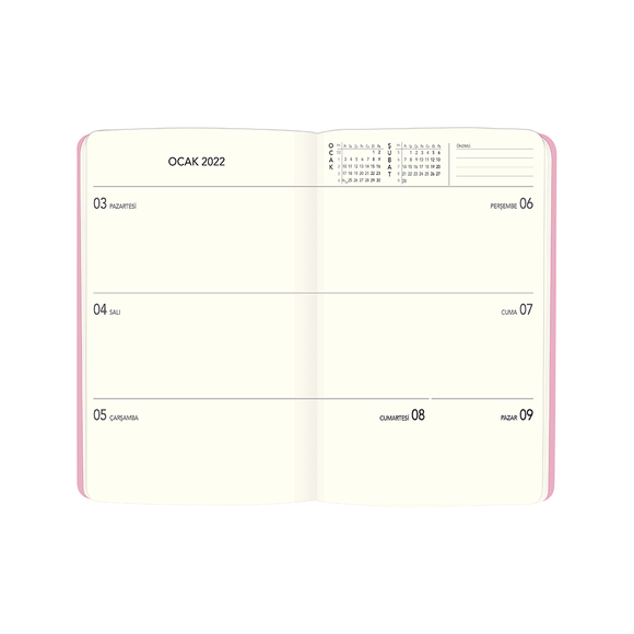 Keskin Color 2022 Turnowsky 13*21 Flexy Haftalık Ajanda - Kelebek 831211-95