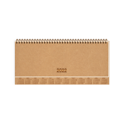 Keskincolor - Keskin Color 2022 Yılı Kraft Haftalık Masa Ajandası 12x33,5 cm AJ-82