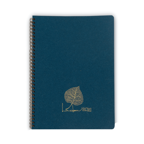 Keskin Color 20x28cm Linden 2021 Haftalık Ajanda Mavi 831002