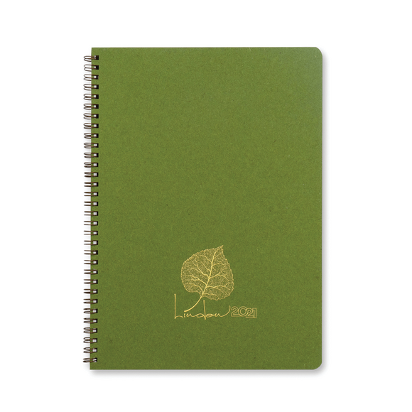 Keskin Color 20x28cm Linden 2021 Haftalık Ajanda Yeşil 831003