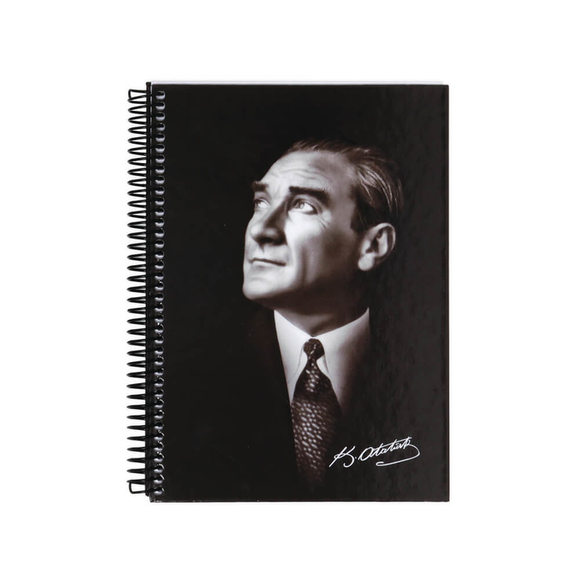 Keskin Color Atatürk Sert Kapak Defter Spiralli 17x24 120 Yaprak 410782-99