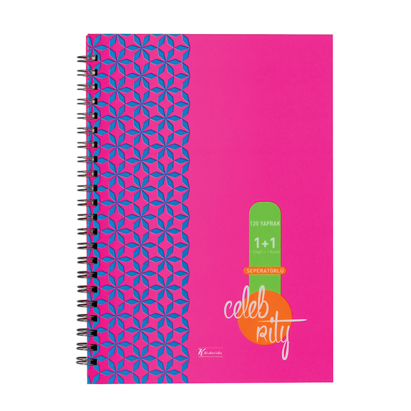 Keskin Color Celebrity Defter 50 Çiz. 50 Kar. 50 Düz