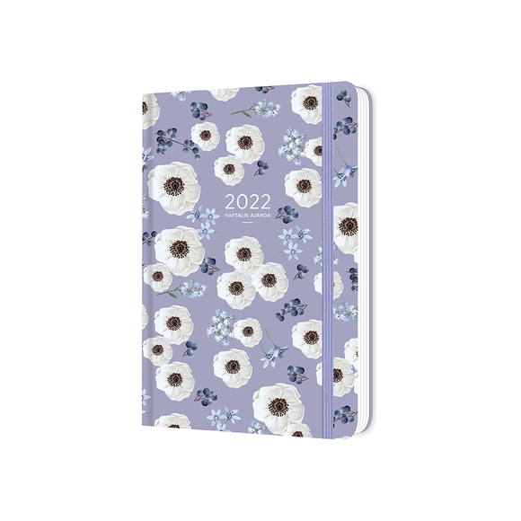 Keskin Color Ciltli Sert Kapak 2022 A5 Haftalık Ajanda Lila 831106-99