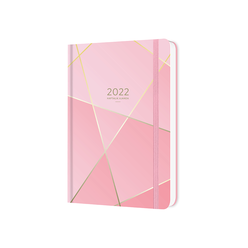 Keskincolor - Keskin Color Ciltli Sert Kapak 2022 A5 Haftalık Ajanda Pembe 831105-99