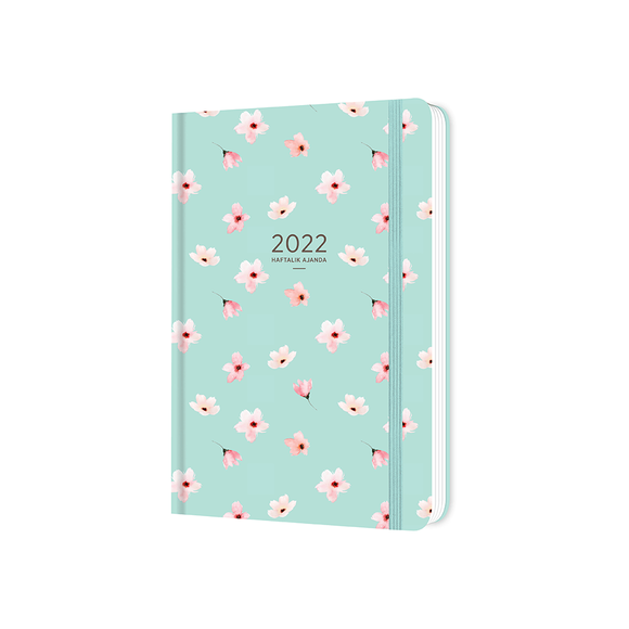 Keskin Color Ciltli Sert Kapak 2022 A5 Haftalık Ajanda Su Yeşili 831104-99