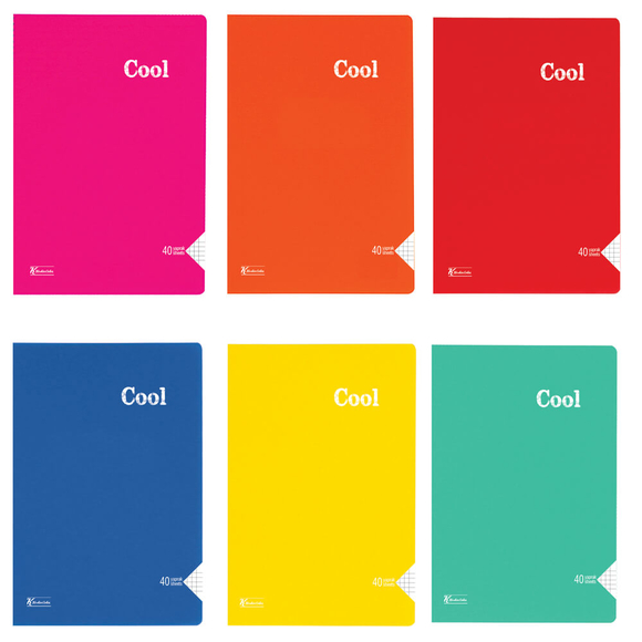 Keskin Color Cool PP Kapak Dikişli Kareli Defter A4 40 Yaprak 321802-99