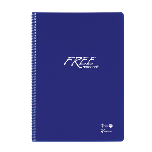 Keskin Color Free Defter Çizgili PP Kapak A4 60 Yaprak 