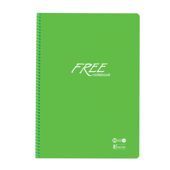 Keskin Color Free Defter Çizgili PP Kapak A4 60 Yaprak 