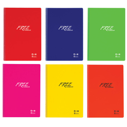 Keskin Color Free PP Kapak Dikişli Kareli Defter A4 100 Yaprak 320442-99 - Thumbnail