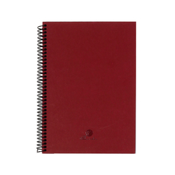 Keskin Color Sert Kapak Defter Spiralli 17x24 cm 60 Yaprak Bordo 410116-99 - Thumbnail