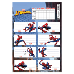 Keskin Color Spiderman Ders Programlı Okul Etiketi 220130-06 - Thumbnail