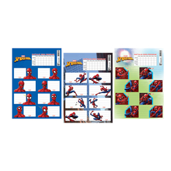 Keskin Color Spiderman Ders Programlı Okul Etiketi 220130-06 - Thumbnail