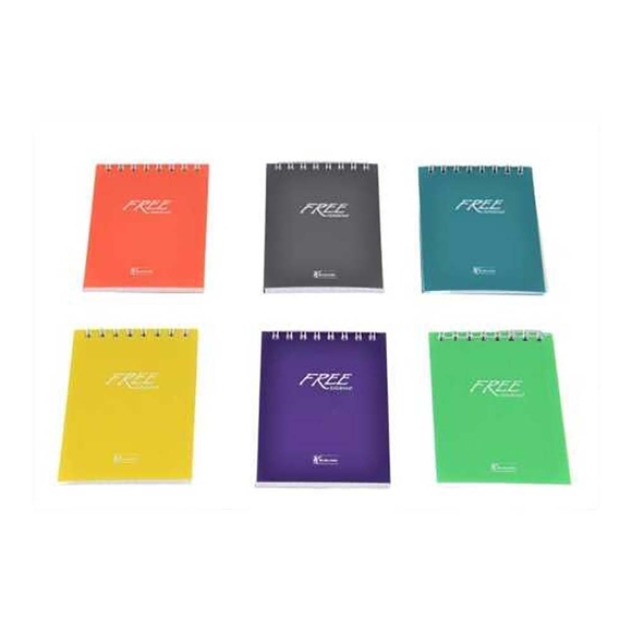 Keskin Free Platinum A5 Office Spralli Kareli Bloknot 80Yp 141172