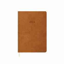 Keskincolor - Keskin Günlük Termo Deri 2024 Ajanda Taba 14x20 cm 832900-99