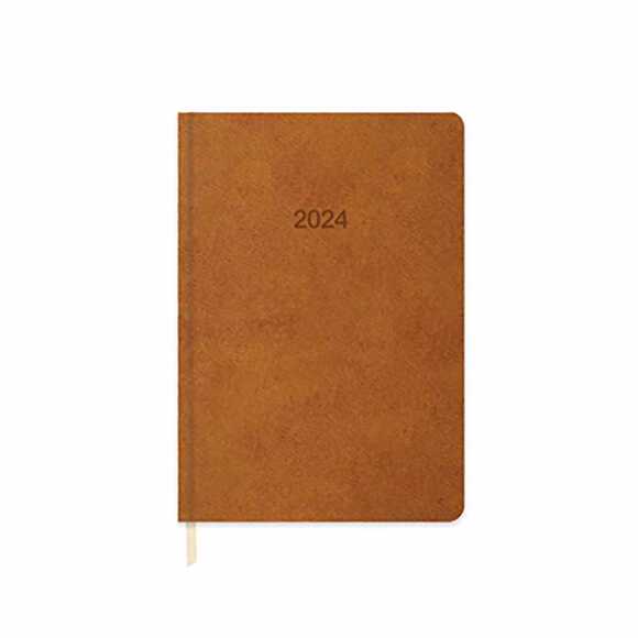 Keskin Günlük Termo Deri 2024 Ajanda Taba 14x20 cm 832900-99