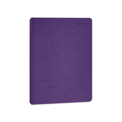 Keskincolor - Keskin Günlük Termo Deri Ajanda Mor 2021 14x20cm