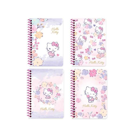 Keskin Hello Kitty A6 80 Yaprak Spiralli Çizgili Bloknot 140400-08