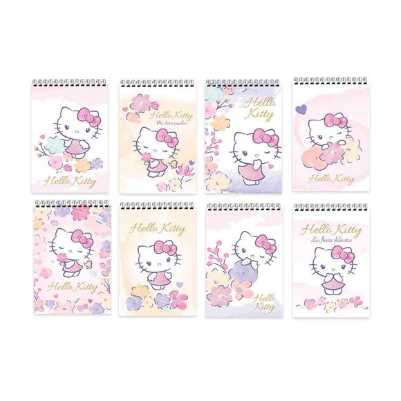 Keskin Hello Kitty A7 Spiralli 42 Yaprak Çizgili Bloknot 140100-08