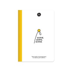 Keskin Hisli Şeyler 64 Yaprak Çizgili 14x20cm Sert Kapak Ciltli Defter - Seviyor 500546-99 - Thumbnail