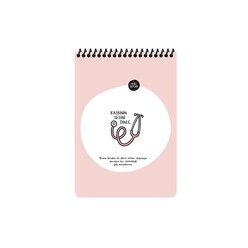 Keskin Hisli Şeyler - Kalbinin Sesini Dinle 80 Yaprak Çizgili Üstten Spiralli A5 Karton Kapak Defter 50057 - Thumbnail