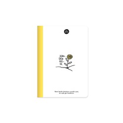 Keskin Hisli Şeyler - Sarı A5 80 Yaprak Renkli Sayfa Çizgili Defter 500641-99 - Thumbnail