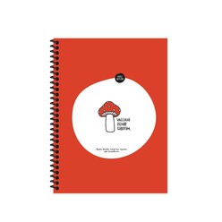 Keskincolor - Keskin Hisli Şeyler - Zehir Gibiyim Çizgili 80 Yaprak 18,5x25cm Stickerli Defter 500632