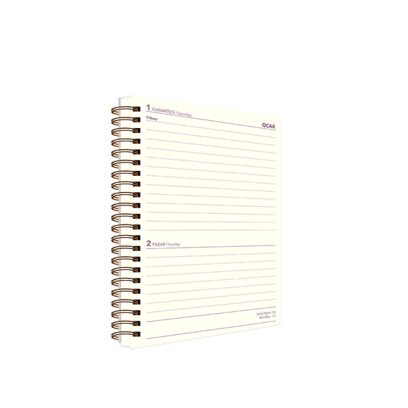 Keskin Linden Günlük Ajanda Turuncu 2021