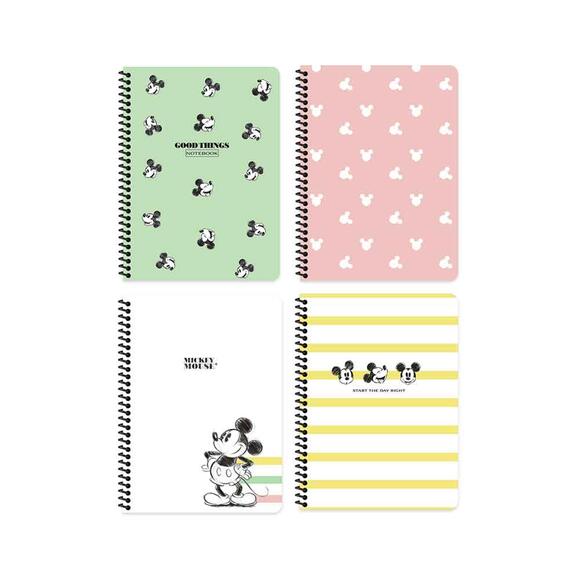 Keskin Mickey Mouse Kareli 80 Yaprak 16,5 x 22,5cm Karton Kapak Spiralli Defter