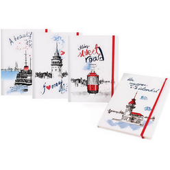 Keskin My City İstanbul Bloknot Çizgili 96 Yaprak 19x25 cm - Thumbnail