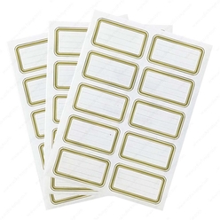 Keskincolor - Keskin Okul Etiketi Tek Renk Altın 3’lü Altın 220895-99