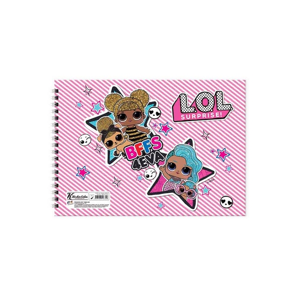 Keskin Resim Defteri 17x25cm 15yp L.O.L 300115-93 