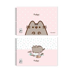 Keskin Resim Defteri 17x25cm Spiralli 15yp. Pusheen 300115-10 - Thumbnail