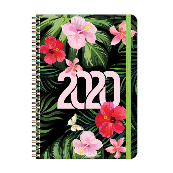 Keskin Spiralli Sert Kapak Ajanda Black Flow 2020 A5 830250-99