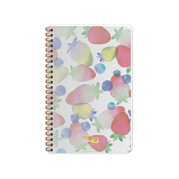 Keskin Turnowsky PP Kapak Haftalık Ajanda  Berry 2021 13x19,5cm