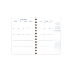 Keskin Turnowsky PP Kapak Haftalık Ajanda  Berry 2021 13x19,5cm - Thumbnail