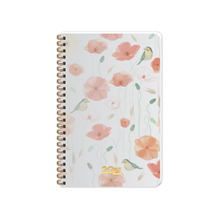 Keskincolor - Keskin Turnowsky PP Kapak Haftalık Ajanda Kırmızı 2021 13x19,5cm