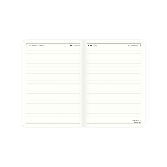 Keskin Turnowsky Touch Günlük Ajanda Violet 2021 14x20