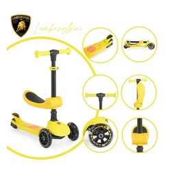 Kick N Roll L5 2In1 Scooter Sarı - Thumbnail