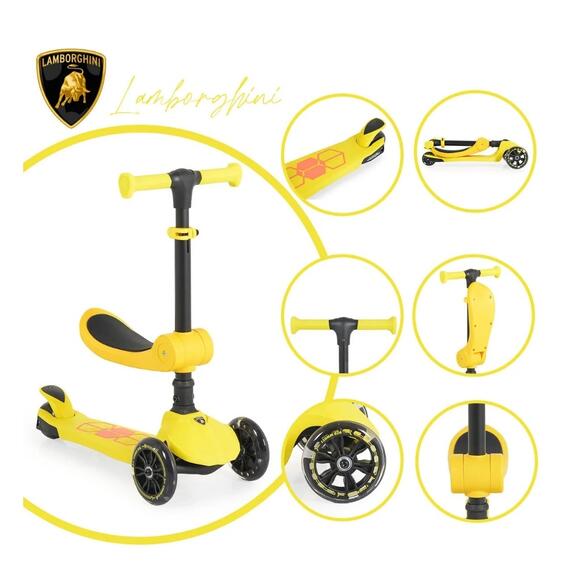 Kick N Roll L5 2In1 Scooter Sarı