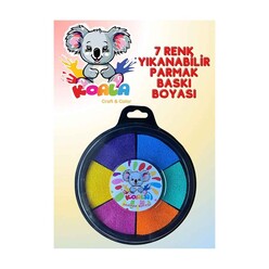Koala Craft Color Parmak Baskı Boyası 7 Renk T01011612 - Thumbnail