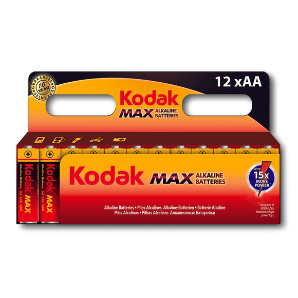 Kodak Max Alkaline Kalem Pil AA 12’li