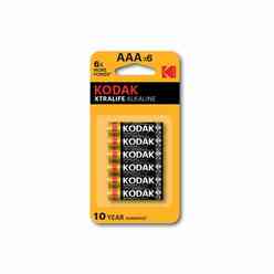 Kodak Xtralife Alkaline Pil AAA 4+2 - Thumbnail