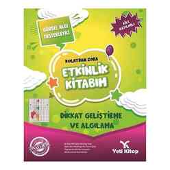 Kolaydan Zora Dikkat Geliştirme ve Algılama Etkinlik Kitabım - Thumbnail