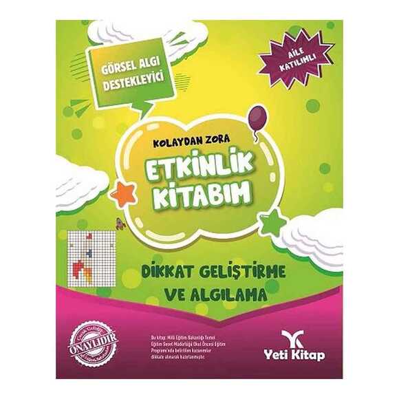 Kolaydan Zora Dikkat Geliştirme ve Algılama Etkinlik Kitabım