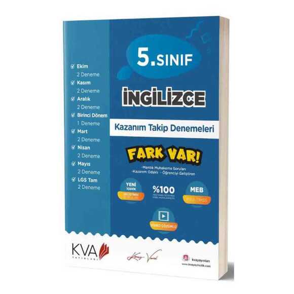 Koray Varol 5. Sınıf İngilizce Kazanım Takip Denemeleri 2020