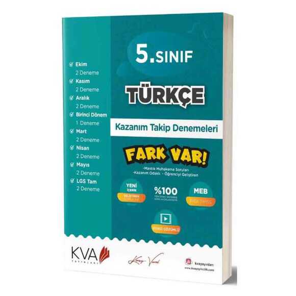 Koray Varol 5. Sınıf Türkçe Kazanım Takip Denemeleri 2020