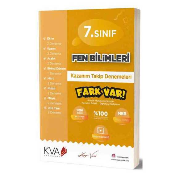 Koray Varol 7. Sınıf Fen Bilimleri Kazanım Takip Denemeleri 2020