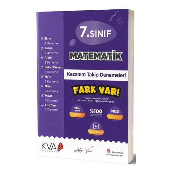 Koray Varol 7. Sınıf Matematik Kazanım Takip Denemeleri 2020