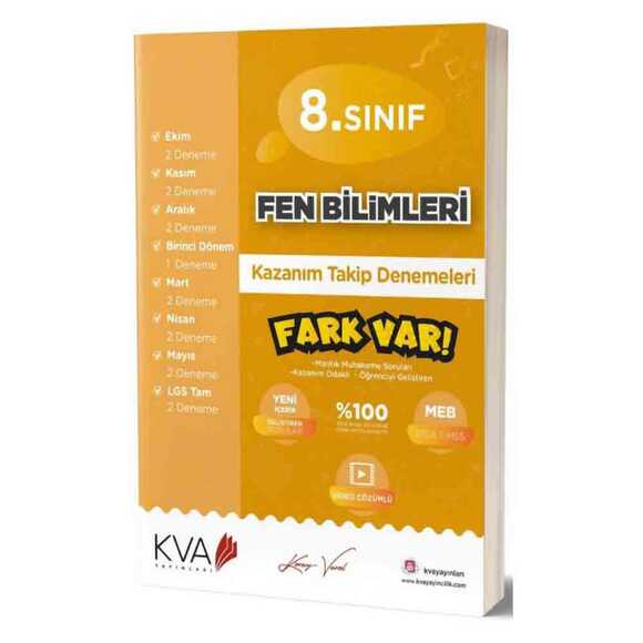 Koray Varol 8. Sınıf Fen Bilimleri Kazanım Takip Denemeleri 2020